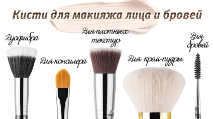 Ce perii sunt necesare pentru make-up, kodi professional