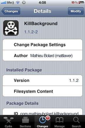 Killbackground închide aplicațiile minimizate într-un singur tap (actualizare)