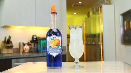 Cocktail kék lagúna fotó, összetételét, recept otthon