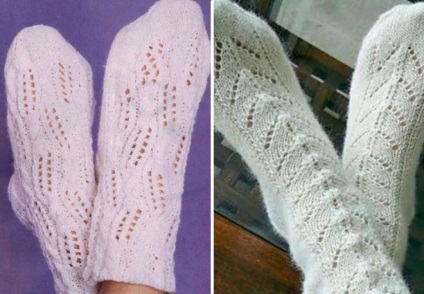 Șosete frumoase tricotate - papuci, adidași, delicate și calde, cu un model