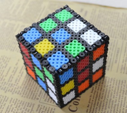 Cube Rubik din margele perle de clasa de master si schema de tesut