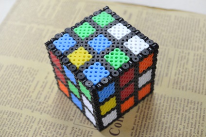 Cube Rubik din margele perle de clasa de master si schema de tesut