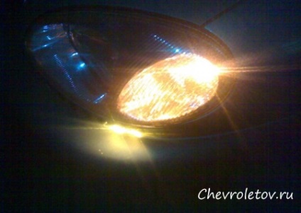 Led-lámpa alatt fényszóró Chevrolet Lanos - minden, ami a Chevrolet, chevrolet, fotó, videó, javítás, vélemények