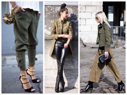 Modă îmbrăcăminte pentru femei și bărbați în stil militar 2017