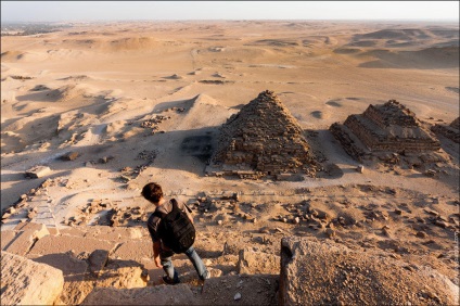 Moszkva Rufer felmászott az egyiptomi piramisok - Hírek képekben