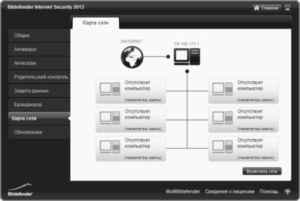 Configurarea securității Bitdefender pentru Internet 2012