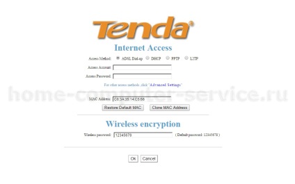 Beállítása a router Tenda n3, homepc - Computer Service Szentpéterváron