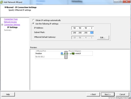 Configurarea vmotion pe esxi - notează pentru diferite ocazii