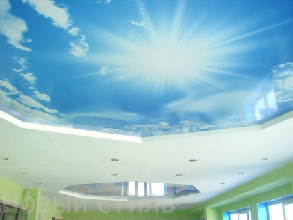 Stretch tavan de cer în interior, firma este un nou stil de plafoane, g
