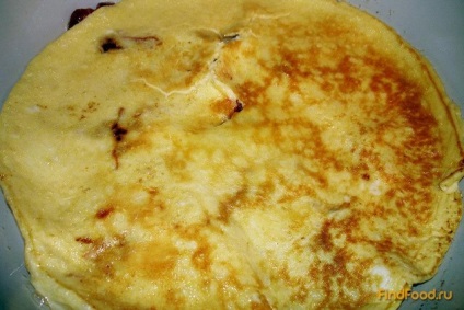 Omlett aszalt paradicsommal és sajttal recept egy fotó