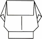 Origami gnome - schemă de asamblare a origami în pași