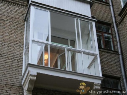 Ellátják az erkélyek és loggiák - deluxe szakmai javítási ablakban ablakok