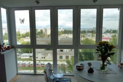 Panoramică geamuri pentru balcon - pentru reparații