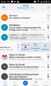 Clienții de e-mail pentru Android - ceea ce este mai bun