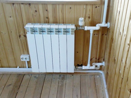 Conectarea radiatorului de încălzire la conductele de polipropilenă conectate, conectarea bateriei la