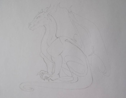 Step-by-Step Desen Dragon - cum să desenezi un dragon în creion pas cu pas