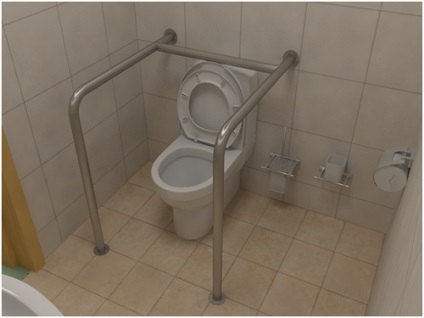 Parapete pentru persoanele cu handicap în baie și toaletă de instalare de către tine