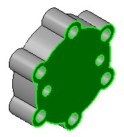 Épület egy „sapkát” modell az iránytű-3d