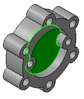 Épület egy „sapkát” modell az iránytű-3d