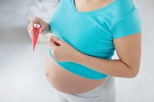 Întinderea unui ligament rotund mare în timpul sarcinii