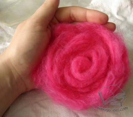 Rose gyapjú (gyapjú) Rose gyapjúból készült
