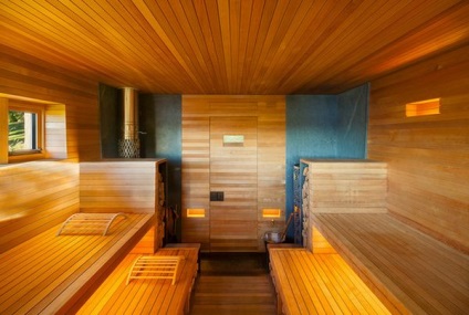 Sauna în baie cu idei proprii