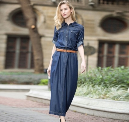 Cu ce ​​sa poarte o rochie de denim 25 de imagini elegante