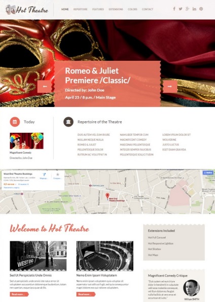 Modelul teatral de la hotthemes, joomla 3