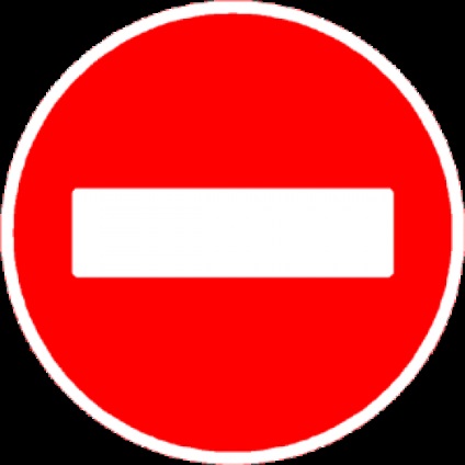 Büntetés utazás alatt a jel utazási tilos