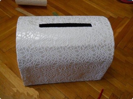 Scrapbooking caseta pentru o nunta - o cutie cadou de clasă de hârtie cu mâinile tale