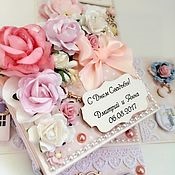 Scrapbooking mezőbe esküvő - a mester osztály ajándék doboz papír saját kezűleg