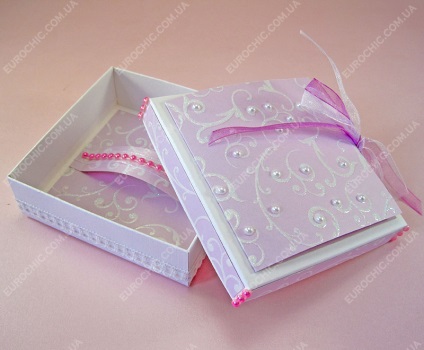 Scrapbooking caseta pentru o nunta - o cutie cadou de clasă de hârtie cu mâinile tale