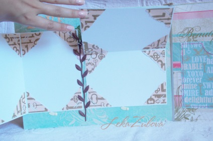 Scrapbooking mezőbe esküvő - a mester osztály ajándék doboz papír saját kezűleg