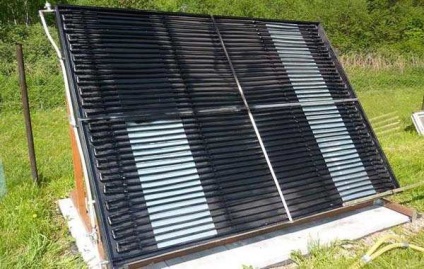 Colectorul solar cu propriile sale mâini este aerisit și plat