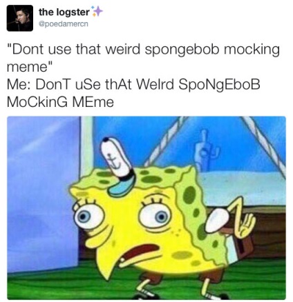 SpongeBob teases (spongebob cu cioc), memepedia