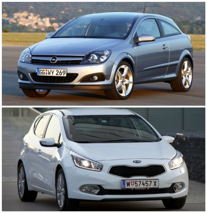 Compararea modelelor Opel Astra gtc și Cycide gt