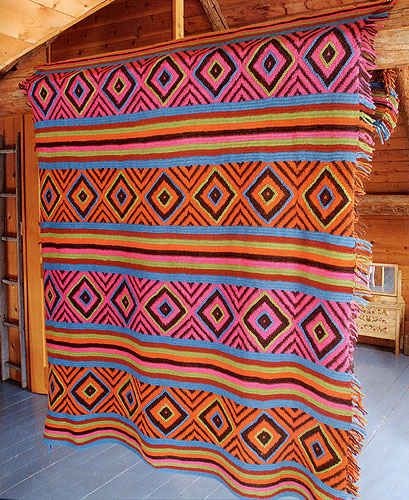 Stil - afgan - în tricotat sau tricotat afgan