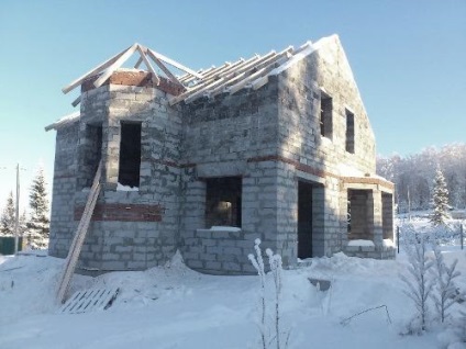 Construirea unei case în timpul iernii