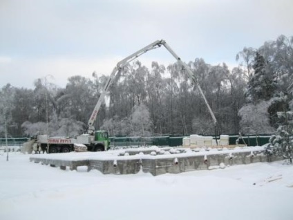 Construirea unei case în timpul iernii