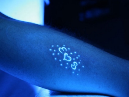 Glow-in-the-dark tatuaje - tatuaje pe (stralucitoare) Glow in tatuajele intunecate - tatuajele sunt aprinse
