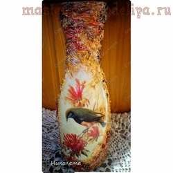 Terra decoupage clasa master - decoupage - lucrare de lucru