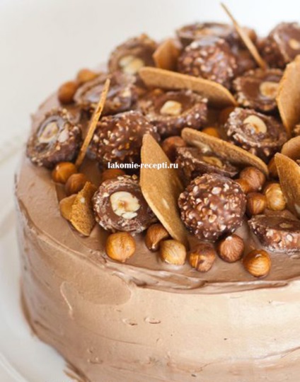 Ferrero Rocher torta receptje képpel