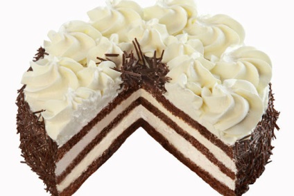 Cake „néger a hab” recept és fotó a honlapon szól desszertek
