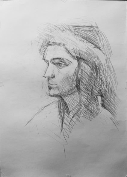 Oktató rajz portrék - a helyszínen