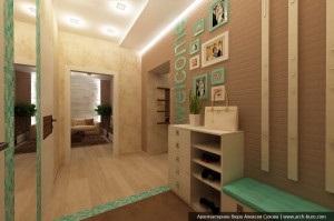 Design de la distanță a unui apartament cu 3 camere în g