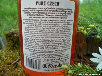 Bucurați-vă de păr cu o bere reală cehă! Șampon pentru păr manufaktura c bere și natural
