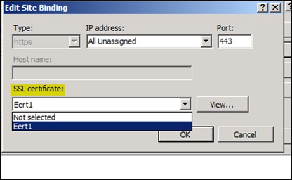 Instalarea certificatului SSL în iis 7