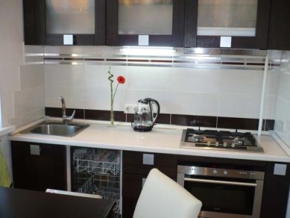 Optiuni de design pentru o bucatarie mica (interiorul bucatariei mici) Opțiuni de design mici pentru bucătărie