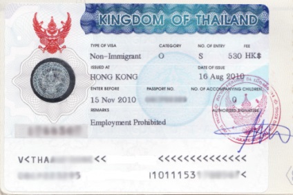Visa în Thailanda pentru Belarusi, foto