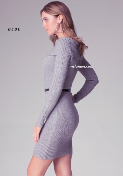 Rochie tricotata cu ace de tricotat, tricotata cu lana vi (rochie tricotata blana) Rochie tricot cu ace de tricotat, tricot cu lana wi